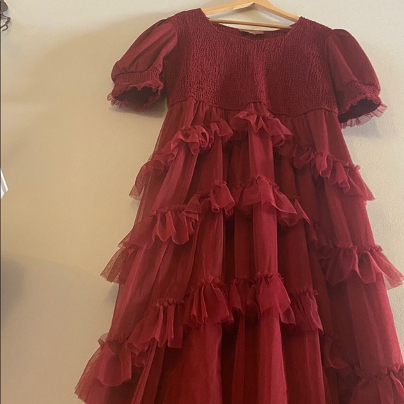 NWOT JESSAKAE Women's Daphne Dress, Burgundy  size 1XL - Picture 8 of 16